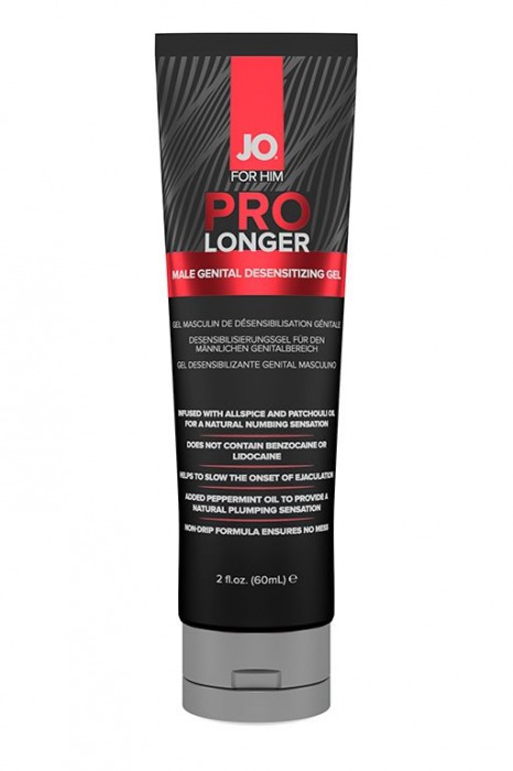 Гель-пролонгатор умеренного действия для мужчин JO Prolonger Gel – 60 мл. - System JO - купить с доставкой в Новокуйбышевске