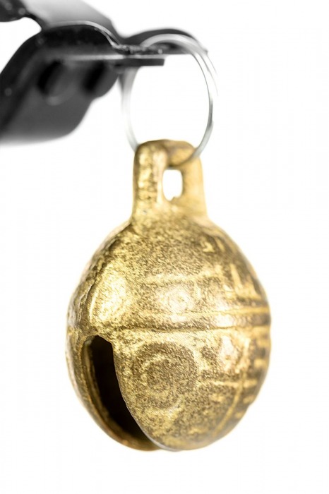 Черно-золотистые зажимы для сосков TOYFA Theatre - ToyFa - купить с доставкой в Новокуйбышевске