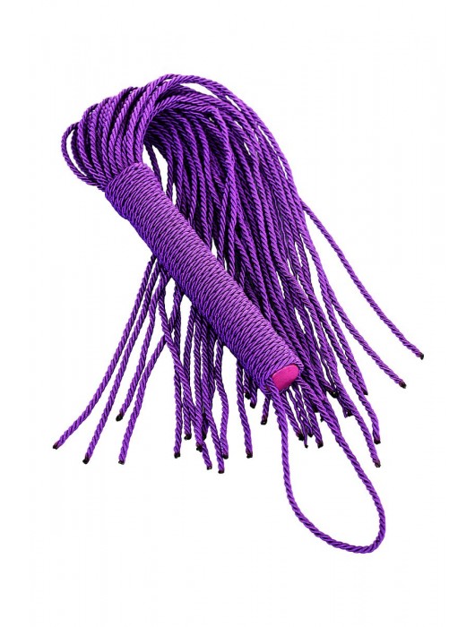 Сиреневый флоггер из веревки Theatre - 48,5 см. - ToyFa - купить с доставкой в Новокуйбышевске