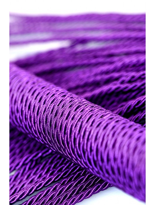 Сиреневый флоггер из веревки Theatre - 48,5 см. - ToyFa - купить с доставкой в Новокуйбышевске