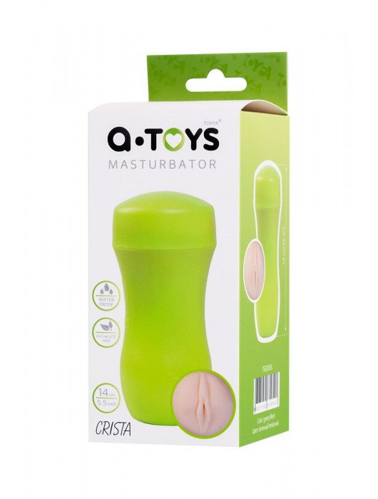 Мастурбатор-вагина A-Toys в зеленой колбе - A-toys - в Новокуйбышевске купить с доставкой