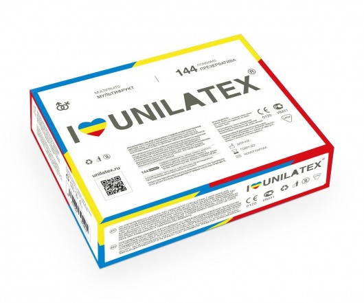 Разноцветные ароматизированные презервативы Unilatex Multifruits - 144 шт. - Unilatex - купить с доставкой в Новокуйбышевске