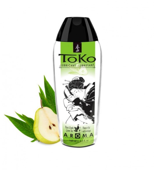Интимный гель TOKO Pear   Exotic Green Tea с ароматом груши и зеленого чая - 165 мл. - Shunga - купить с доставкой в Новокуйбышевске