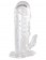 Прозрачная гелевая насадка с клиторальным отростком - 13 см. - Toyfa Basic - в Новокуйбышевске купить с доставкой