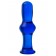 Голубая стеклянная анальная втулка - 12 см. - Sexus в Новокуйбышевске Голубая стеклянная анальная втулка - 12 см. - Sexus
