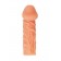 Телесная закрытая насадка с венками Cock Sleeve Size S - 13,8 см. - KOKOS - в Новокуйбышевске купить с доставкой
