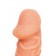 Телесная закрытая насадка с венками Cock Sleeve Size S - 13,8 см. - KOKOS - в Новокуйбышевске купить с доставкой