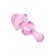 Розовая фигурная анальная втулка - 9,8 см. - Sexus в Новокуйбышевске Розовая фигурная анальная втулка - 9,8 см. - Sexus
