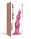 Розовая насадка Strap-On-Me Dildo Plug Beads size L - Strap-on-me - купить с доставкой в Новокуйбышевске