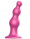 Розовая насадка Strap-On-Me Dildo Plug Beads size L - Strap-on-me - купить с доставкой в Новокуйбышевске
