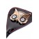 Чёрный стек с совой на кожаном наконечнике - 24 см. - ToyFa - купить с доставкой в Новокуйбышевске