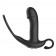 Черный пульсирующимй массажер простаты с вибрацией и пультом ДУ - 17,1 см. - Secwell - в Новокуйбышевске купить с доставкой