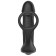 Черный пульсирующимй массажер простаты с вибрацией и пультом ДУ - 17,1 см. - Secwell - в Новокуйбышевске купить с доставкой