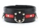 Черно-красный ошейник на пряжке - БДСМ Арсенал - купить с доставкой в Новокуйбышевске